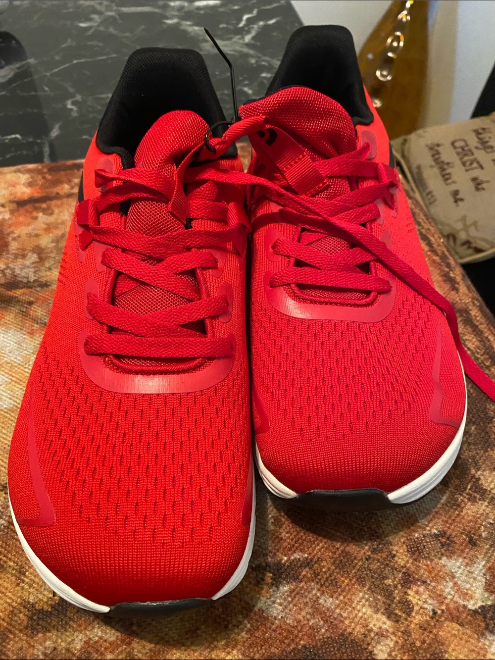 Bright Red Athletic Sneakers